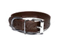 Dark Chocolate Brown Biothane Dog Collar - 1 inch (25mm) wide