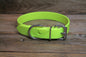 Neon Yellow Biothane Dog Collar - 1 inch (25mm) wide