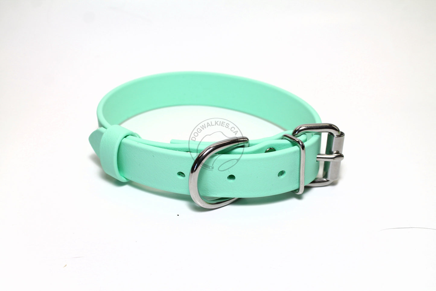 Sea Foam Green Biothane Dog Collar - 1 inch (25mm) wide