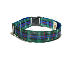 Rose Clan tartan - dog collar