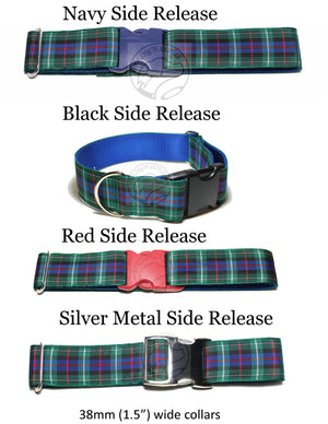 Rose Clan tartan - dog collar