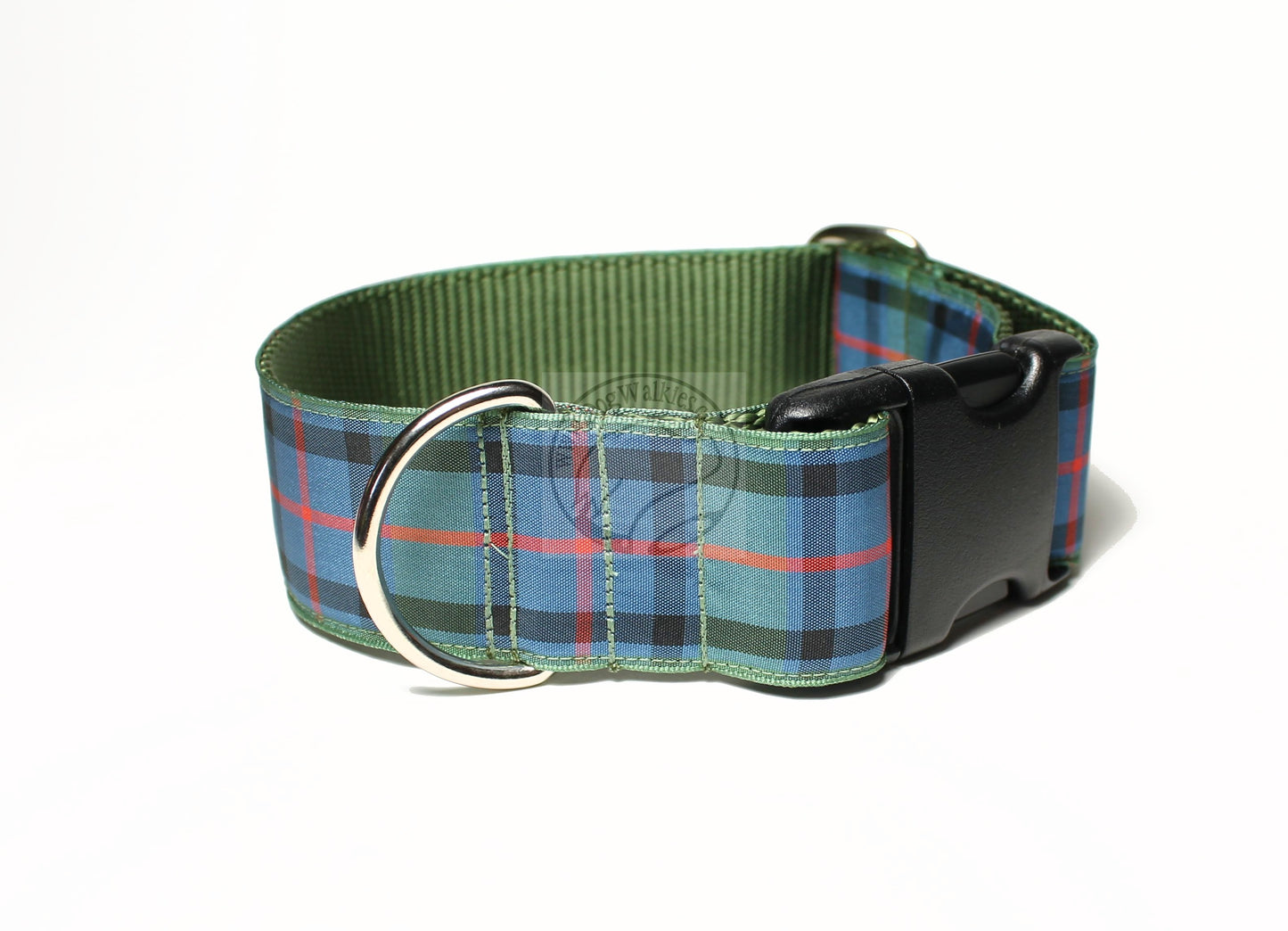 Flower of Scotland tartan - dog collar