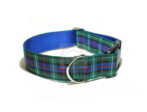 Rose Clan tartan - dog collar