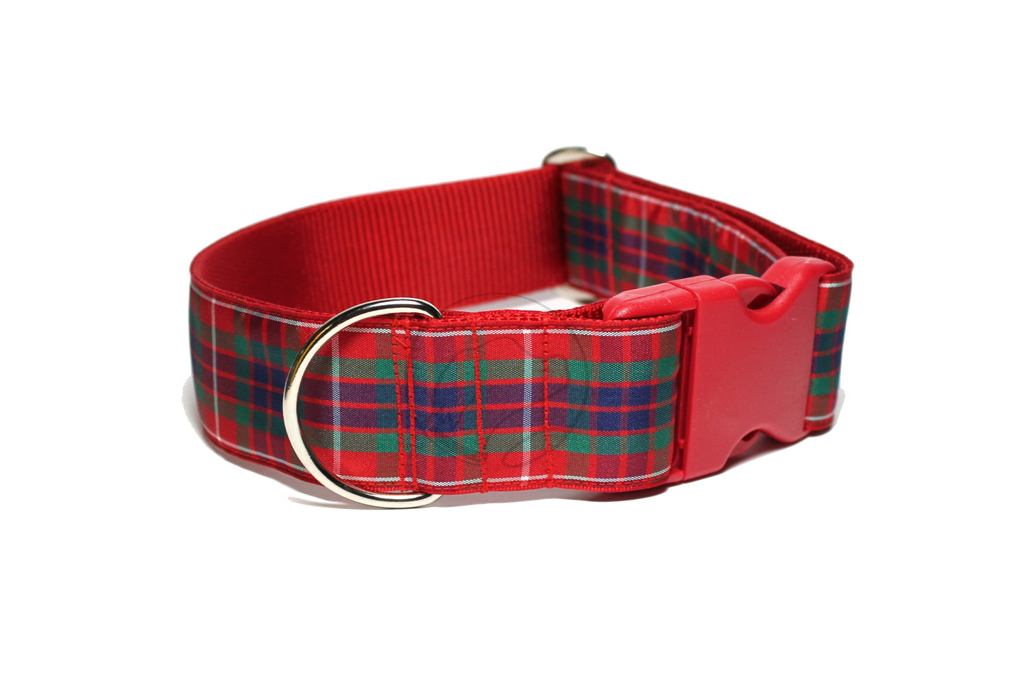 Fraser Clan tartan - dog collar