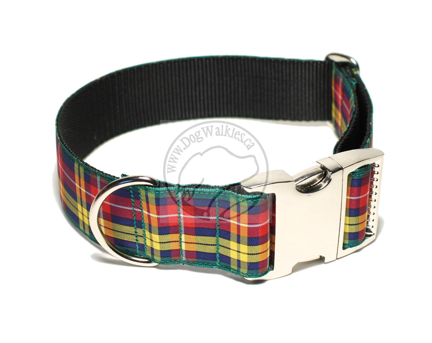 Buchanan clan tartan - dog collar