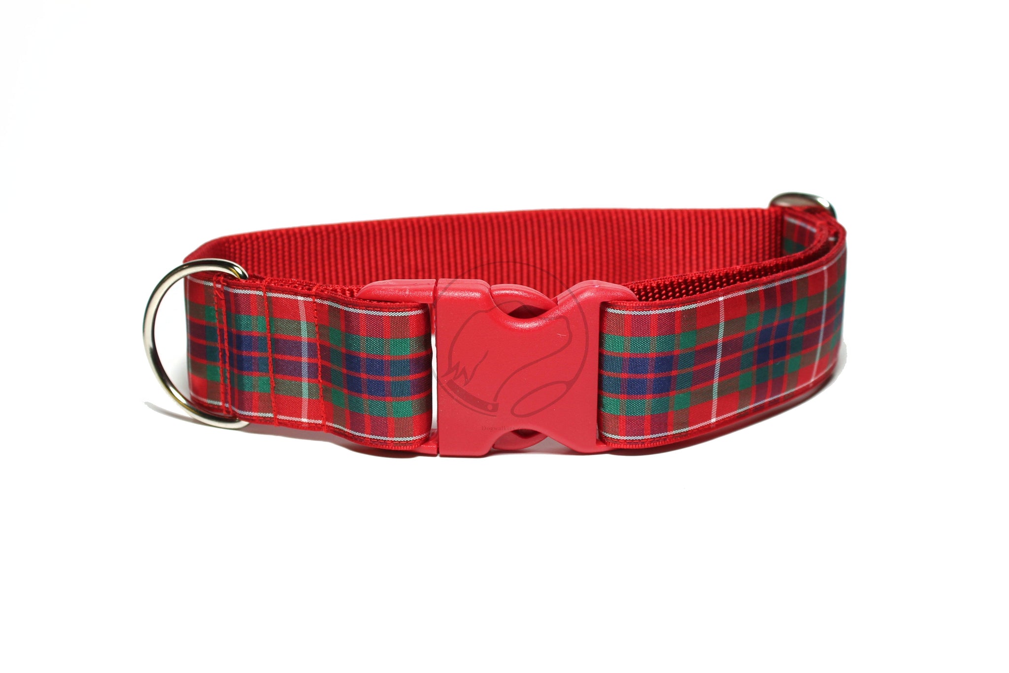 Fraser Clan tartan - dog collar