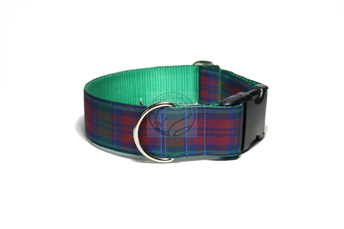 Lindsay Clan tartan - dog collar