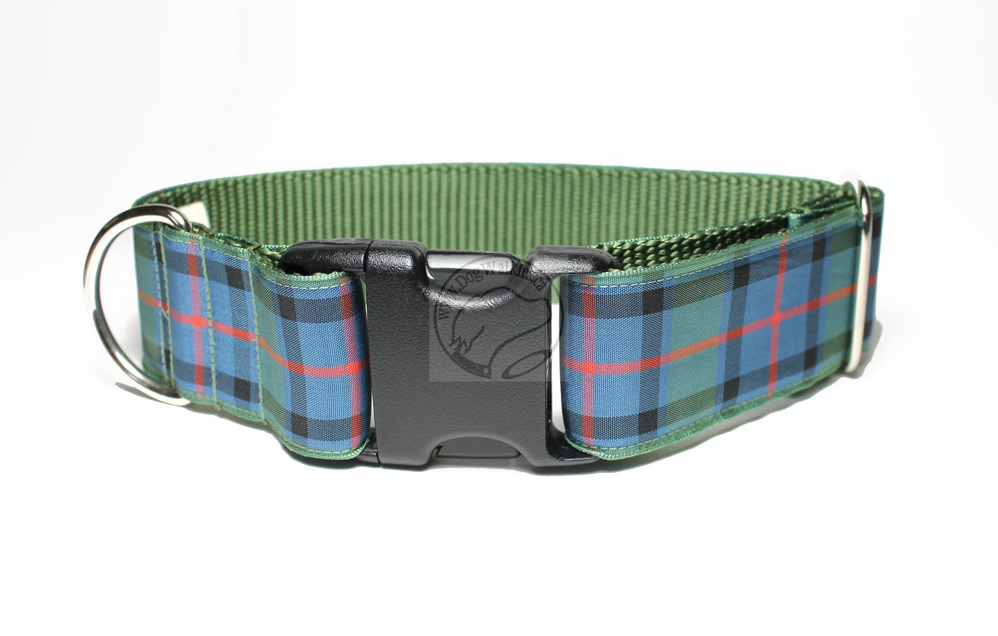 Flower of Scotland tartan - dog collar