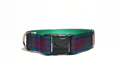 Lindsay Clan tartan - dog collar