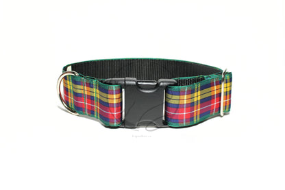 Buchanan clan tartan - dog collar