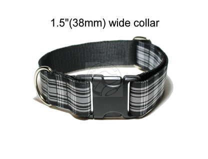 Menzies Clan tartan - dog collar