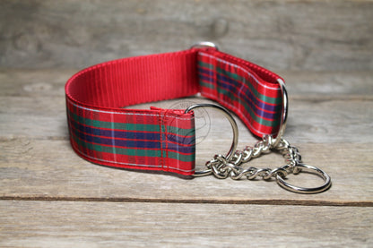 Fraser Clan tartan - dog collar