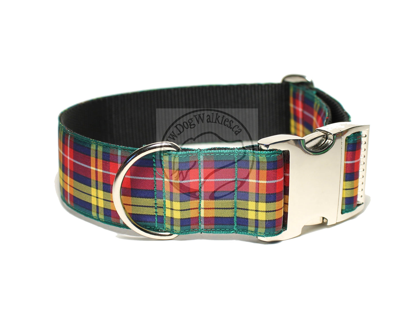Buchanan clan tartan - dog collar