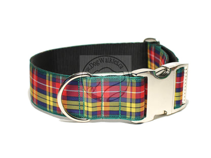 Buchanan clan tartan - dog collar