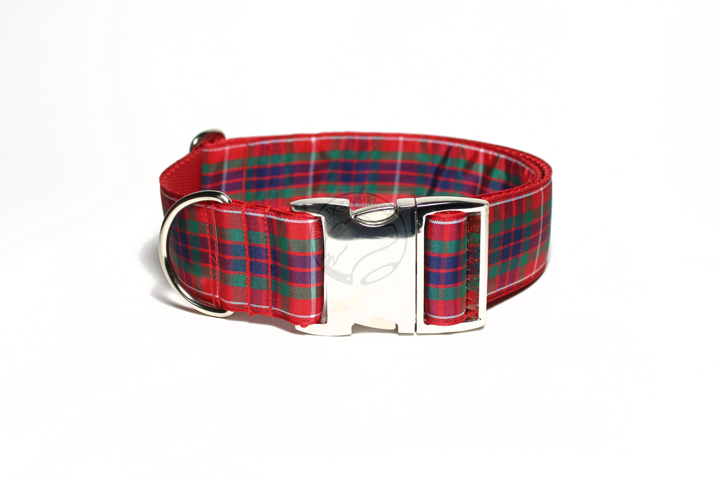 Fraser Clan tartan - dog collar