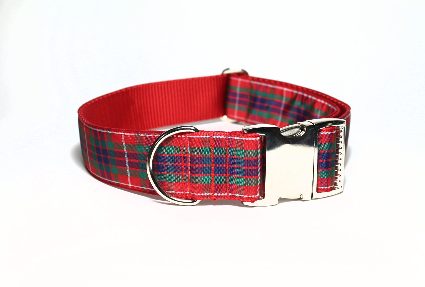 Fraser Clan tartan - dog collar