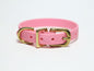 Bubblegum Pink Biothane Small Dog Collar - 1/2" (12mm) wide