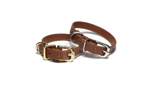 Milk Chocolate Brown Biothane Small Dog Collar - 1/2" (12mm) wide