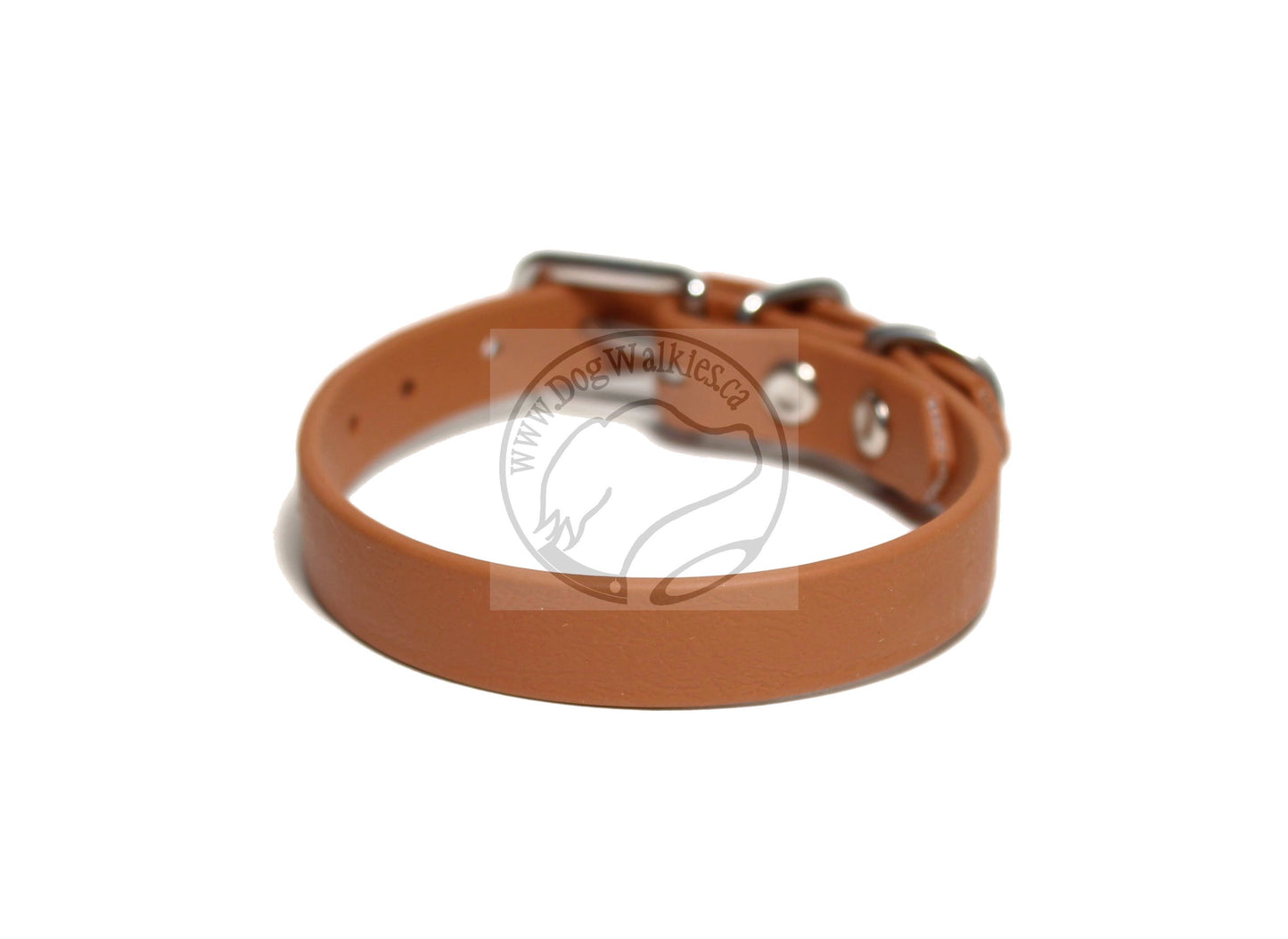 Caramel Brown Biothane Small Dog Collar - 1/2" (12mm) wide