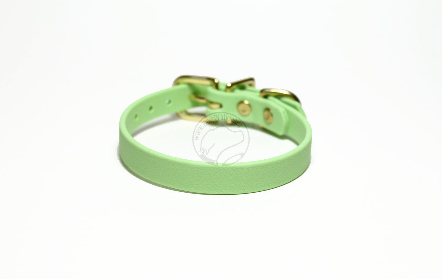 Discontinued- Limited Pastel Mint Green Biothane Small Dog Collar - 1/2" (12mm) wide