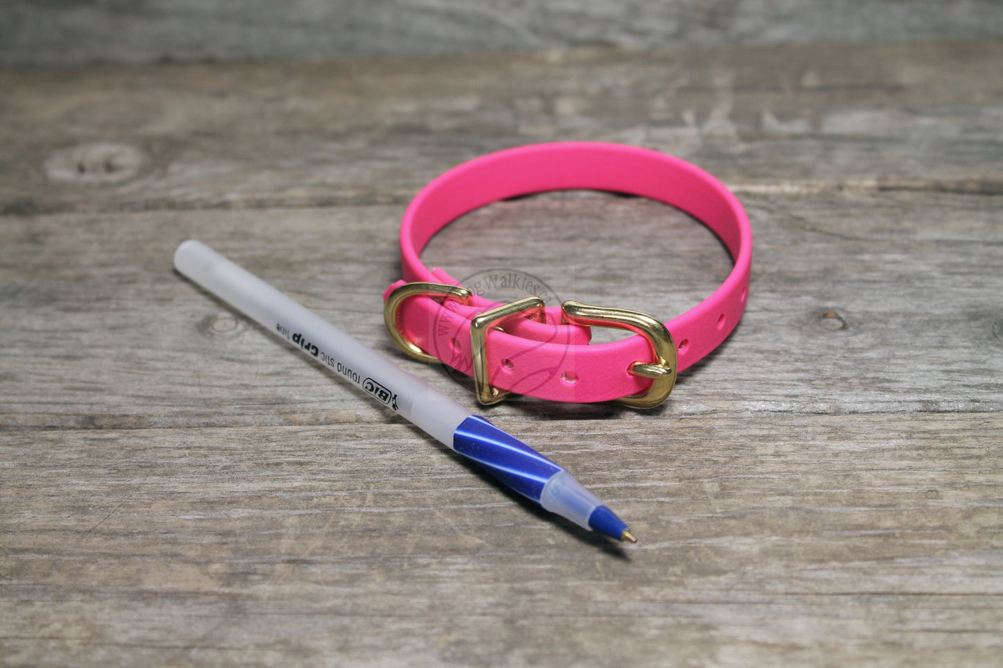 Fuchsia Pink Biothane Small Dog Collar - 1/2" (12mm) wide