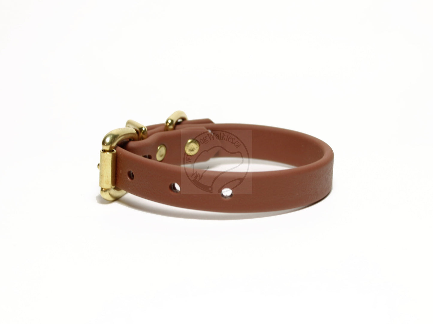 Milk Chocolate Brown Biothane Dog Collar - 5/8"(16mm) wide