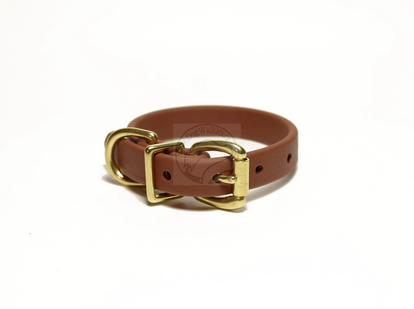 Milk Chocolate Brown Biothane Dog Collar - 5/8"(16mm) wide