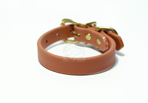 Caramel Brown Biothane Dog Collar - 5/8"(16mm) wide