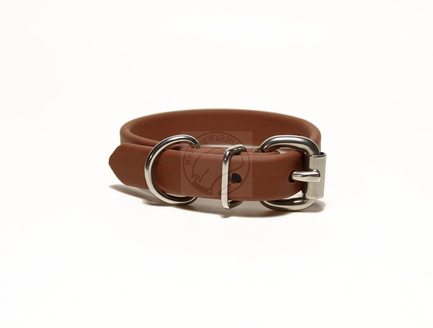 Milk Chocolate Brown Biothane Dog Collar - 5/8"(16mm) wide