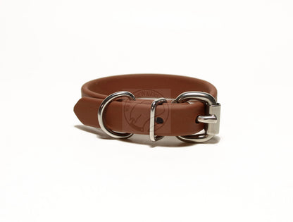Milk Chocolate Brown Biothane Dog Collar - 5/8"(16mm) wide