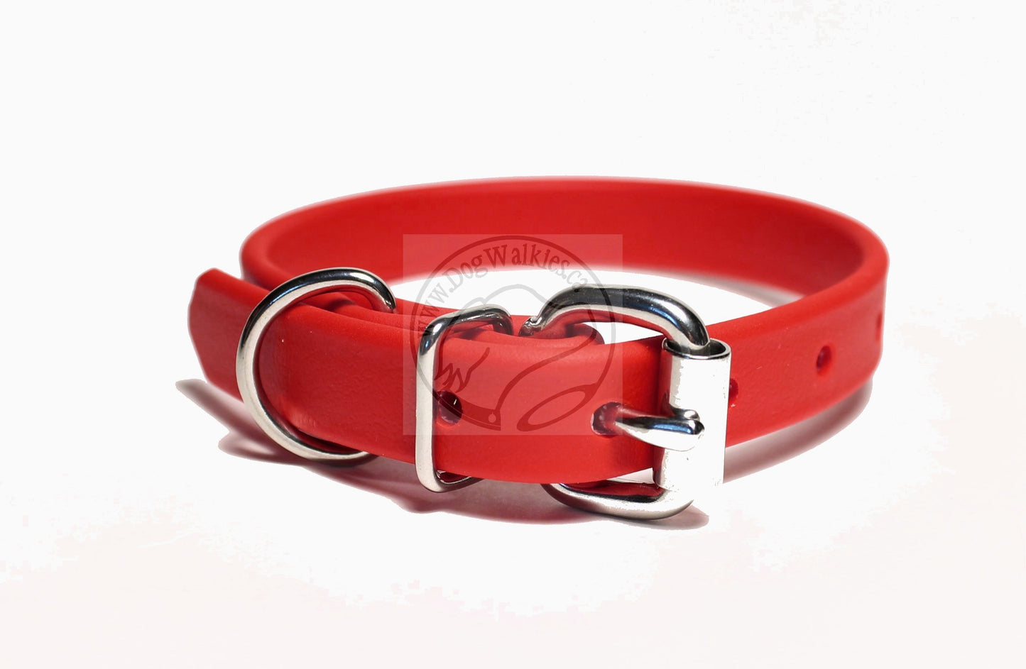 Poppy Red Biothane Dog Collar - 5/8"(16mm) wide