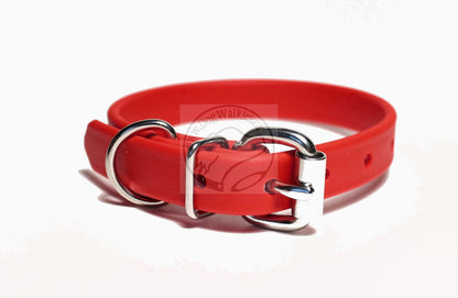 Poppy Red Biothane Dog Collar - 5/8"(16mm) wide