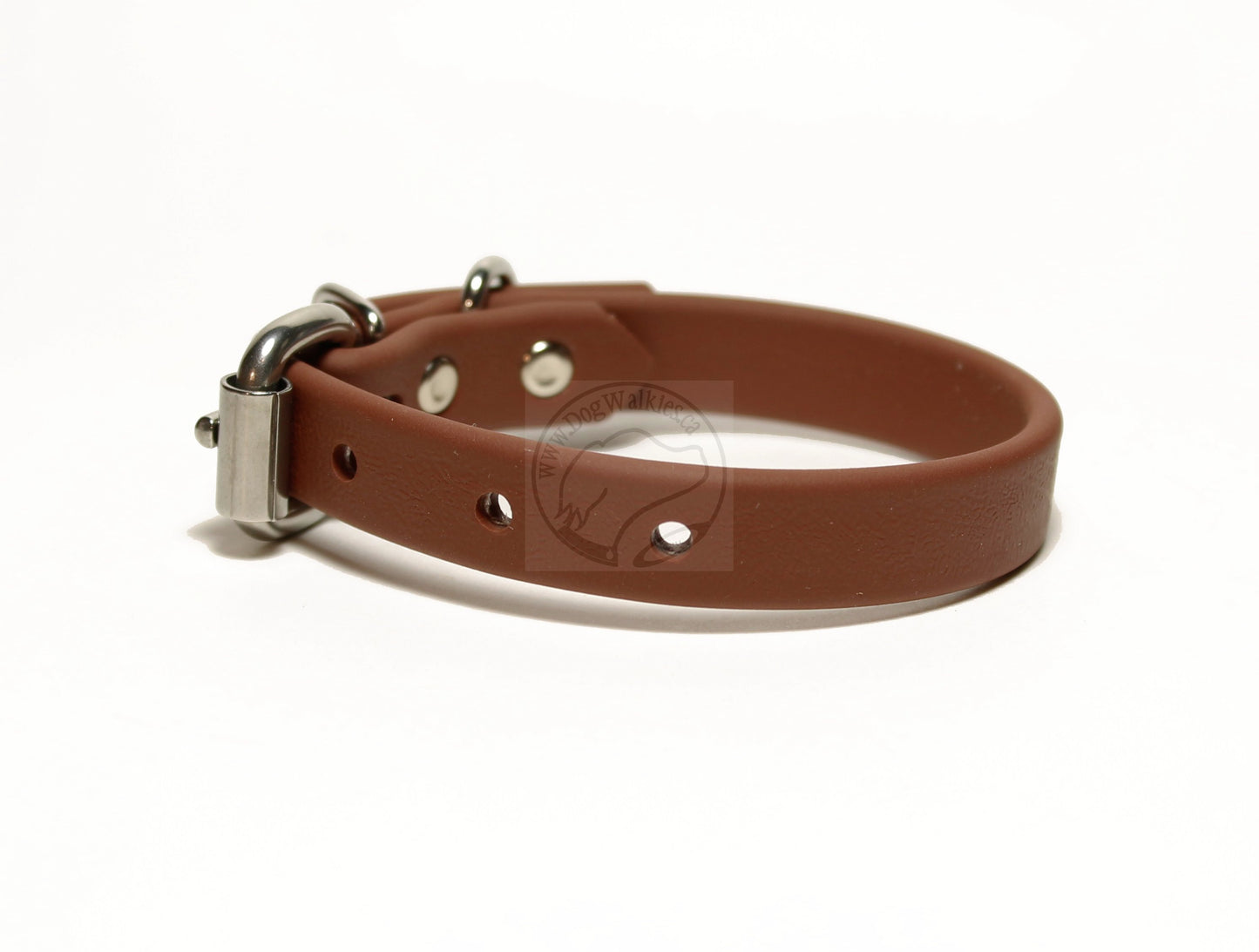 Milk Chocolate Brown Biothane Dog Collar - 5/8"(16mm) wide