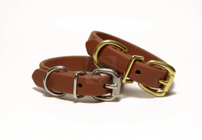 Milk Chocolate Brown Biothane Dog Collar - 5/8"(16mm) wide