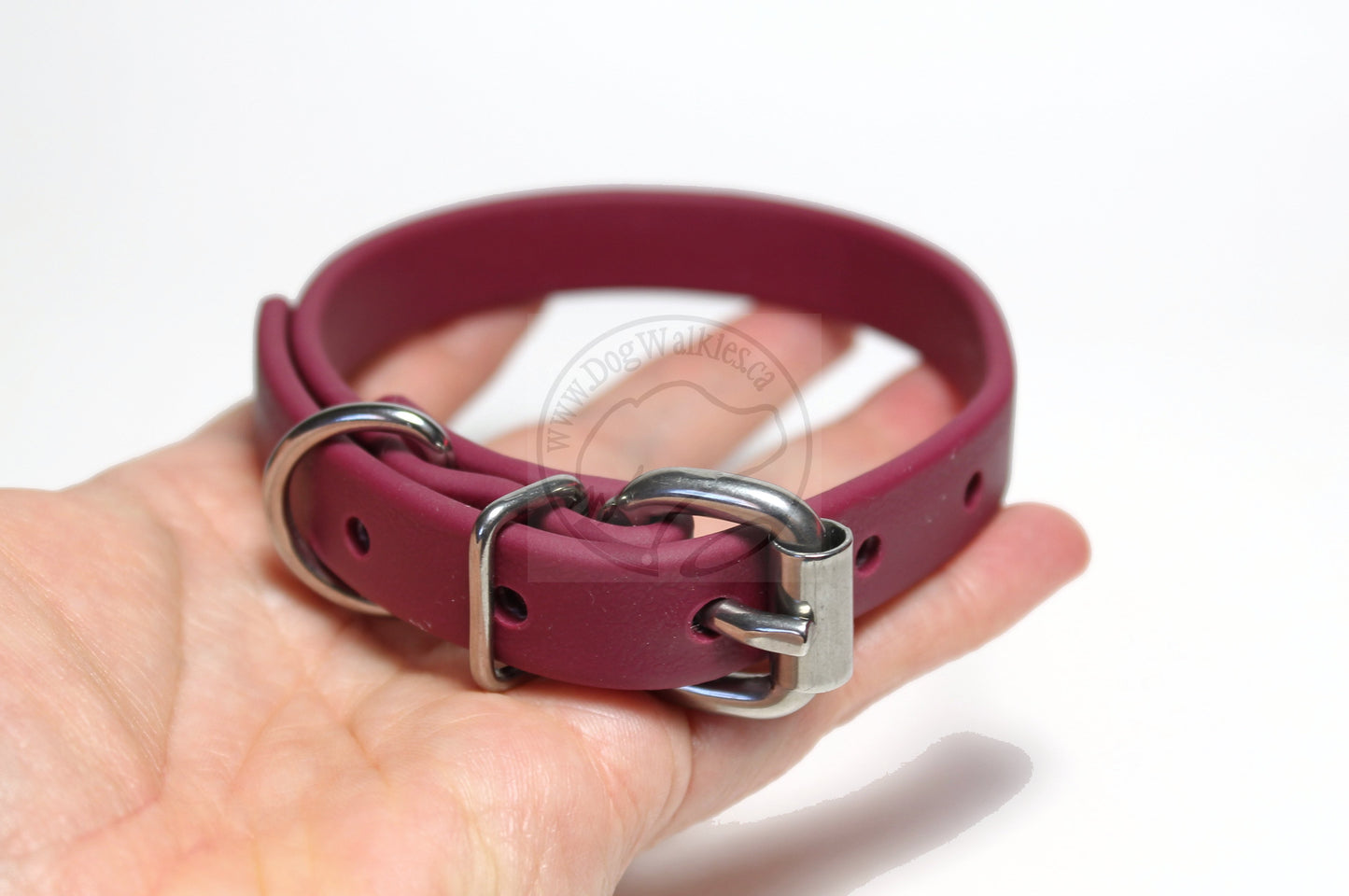 Wine Merlot Biothane Dog Collar - 5/8"(16mm) wide