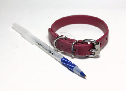 Wine Merlot Biothane Dog Collar - 5/8"(16mm) wide