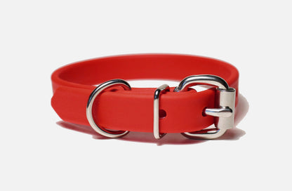 Poppy Red Biothane Dog Collar - 5/8"(16mm) wide