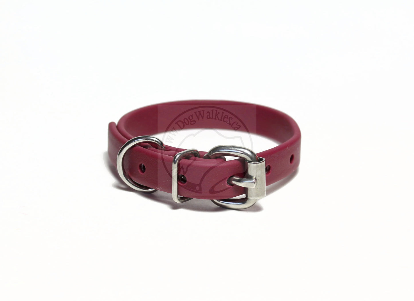 Wine Merlot Biothane Dog Collar - 5/8"(16mm) wide