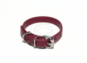 Wine Merlot Biothane Dog Collar - 5/8"(16mm) wide