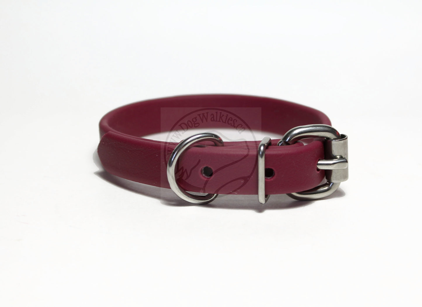 Wine Merlot Biothane Dog Collar - 5/8"(16mm) wide