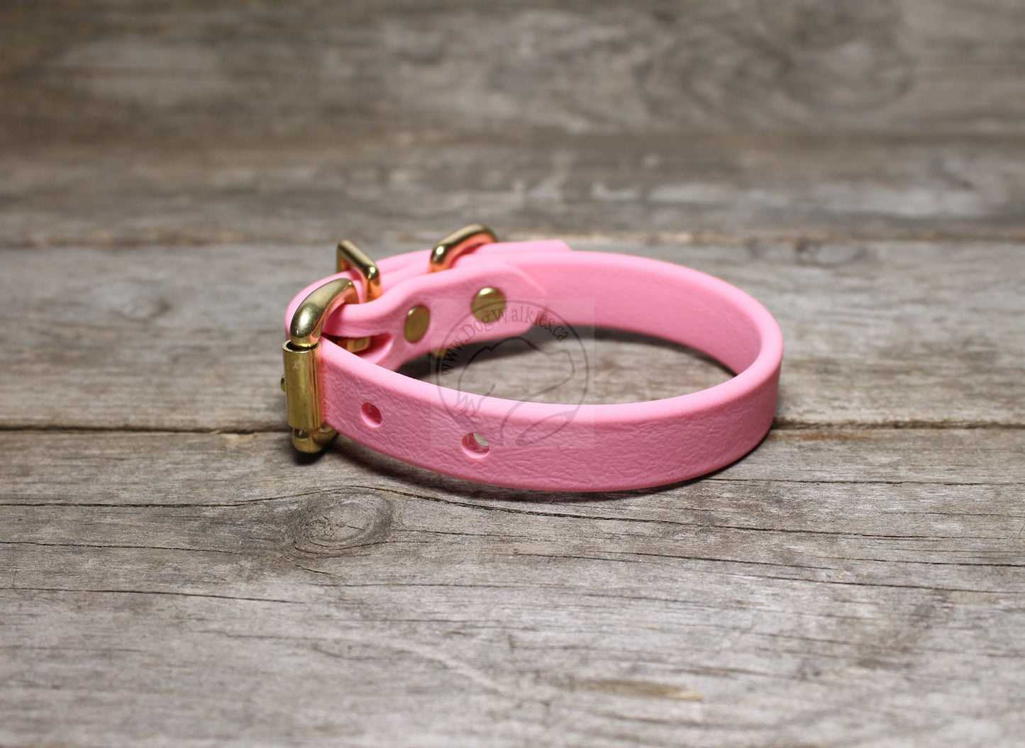 Bubblegum Pink Biothane Dog Collar - 5/8"(16mm) wide
