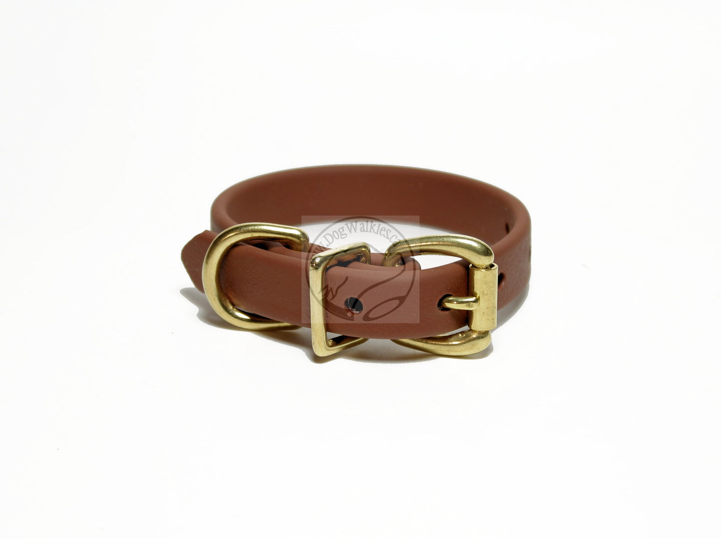Milk Chocolate Brown Biothane Dog Collar - 5/8"(16mm) wide