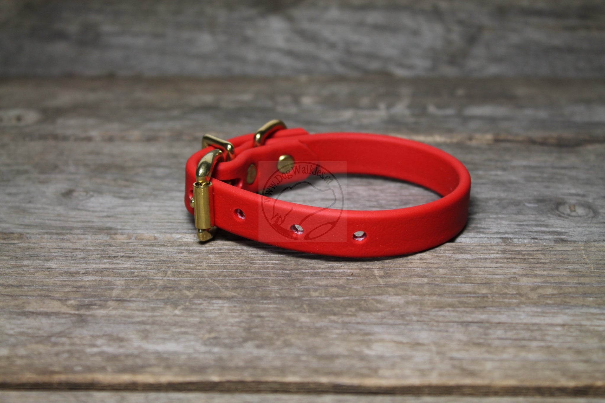 Poppy Red Biothane Dog Collar - 5/8"(16mm) wide
