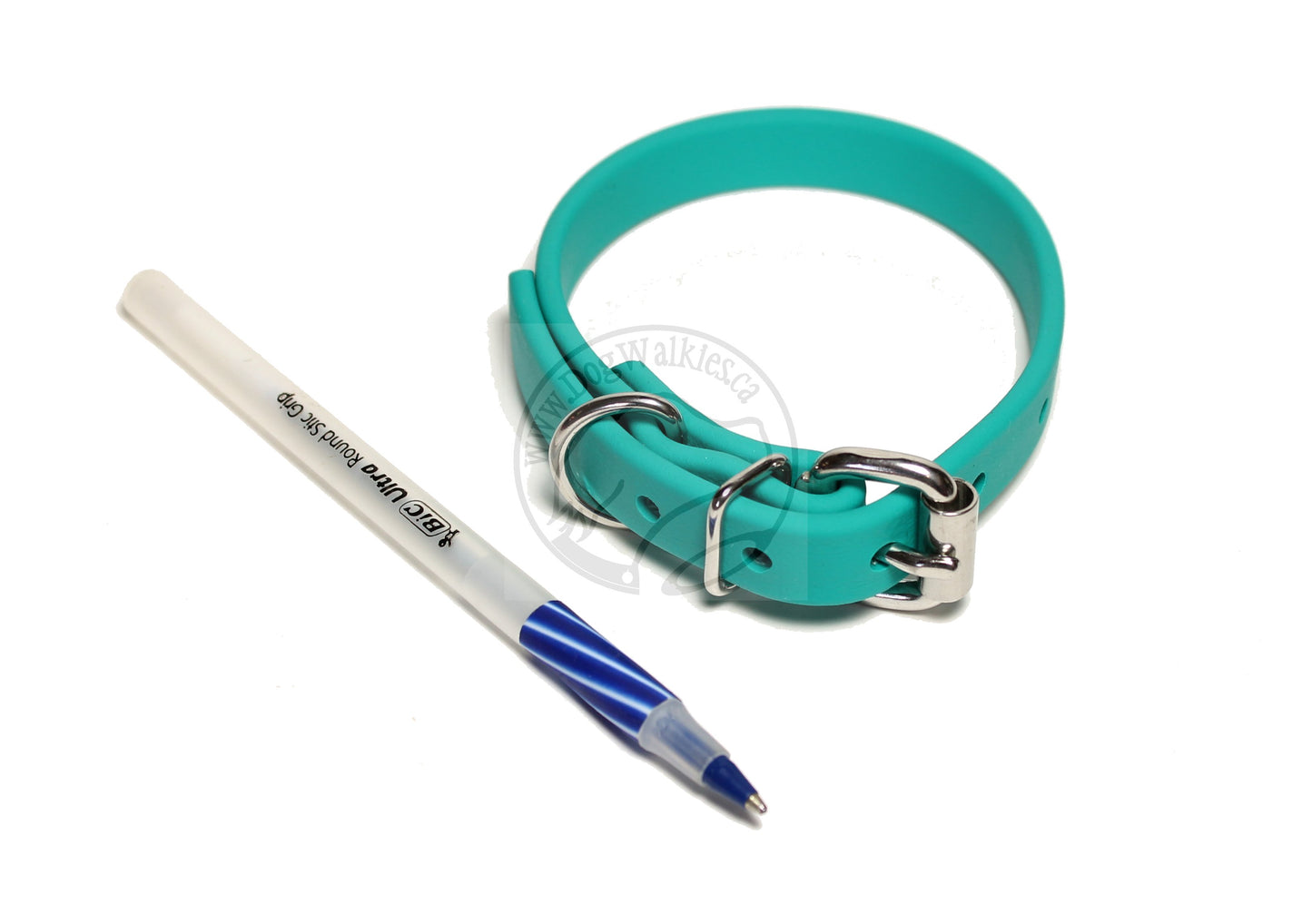 Teal Biothane Dog Collar - 5/8"(16mm) wide