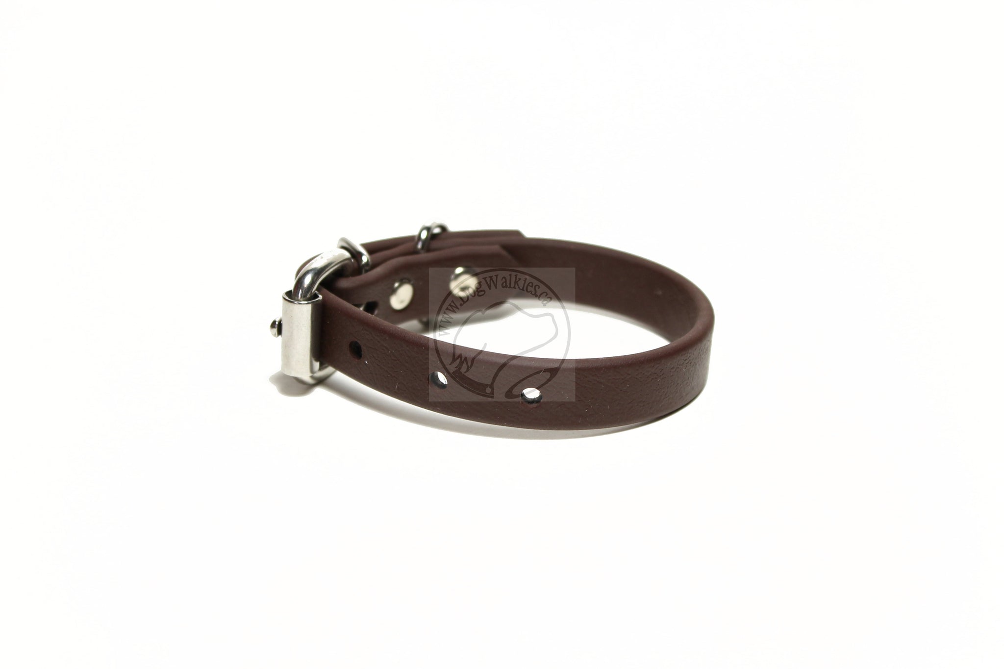 Dark Chocolate Brown Biothane Dog Collar - 5/8"(16mm) wide