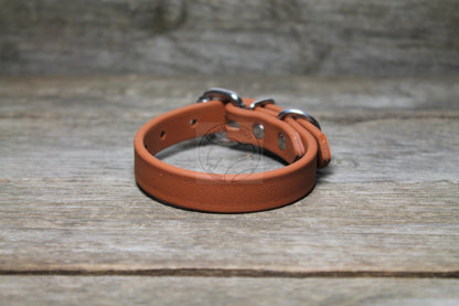 Caramel Brown Biothane Dog Collar - 5/8"(16mm) wide