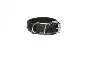 Jet Black Biothane Dog Collar - 5/8"(16mm) wide