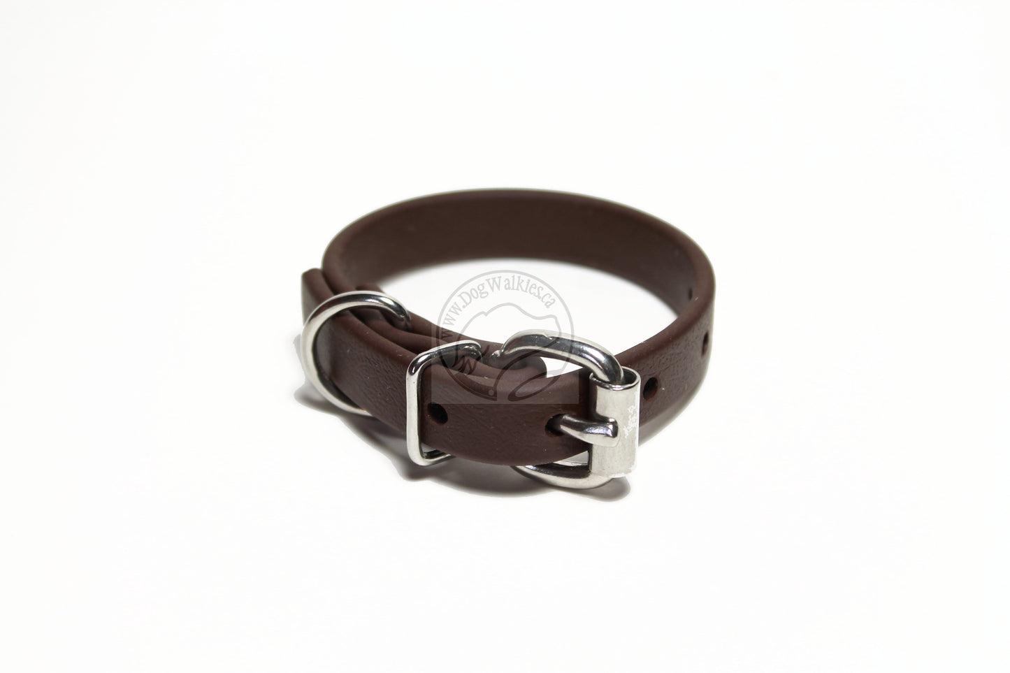 Dark Chocolate Brown Biothane Dog Collar - 5/8"(16mm) wide