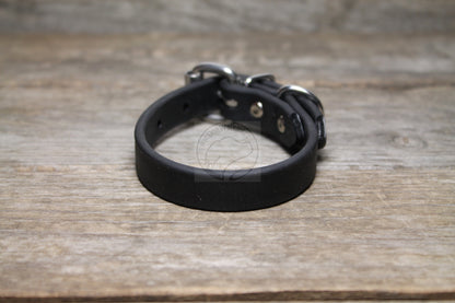 Jet Black Biothane Dog Collar - 5/8"(16mm) wide