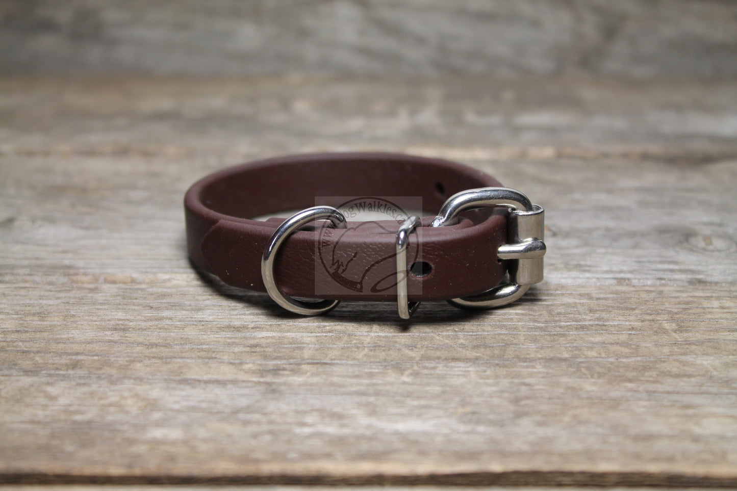 Dark Chocolate Brown Biothane Dog Collar - 5/8"(16mm) wide